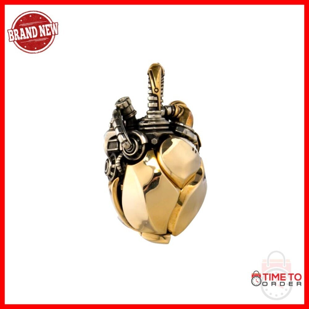 Mechanical Heart Pendant Necklace Steampunk Fidget Jewelry Gift